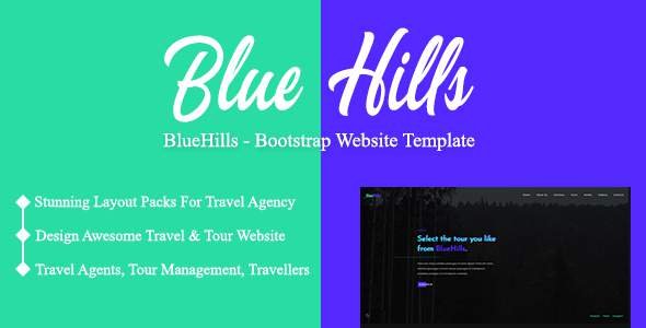 BlueHills - Bootstrap Website Template
       TFx Lorne Gore