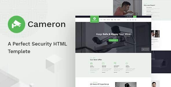 Cameron - Home Automation, CCTV, Security HTML Template
       TFx Fraser Thorley
