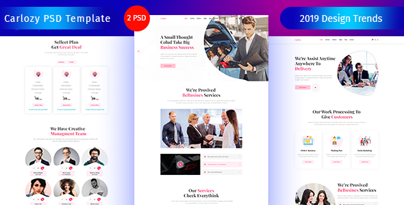 Carlozy - Business PSD Template.
       TFx Bennett Lalawethika