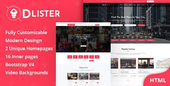 Dlister - Directory & Listing HTML Template
       TFx Brion Haik