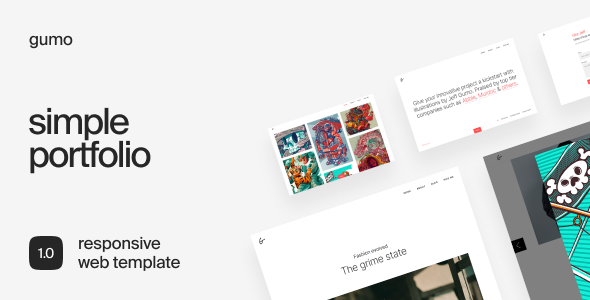 Gumo – Simple Portfolio Template
       TFx Jaxson Brandt