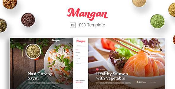 Mangan - Food Recipe Sharing PSD Template
       TFx Eddie Constantine