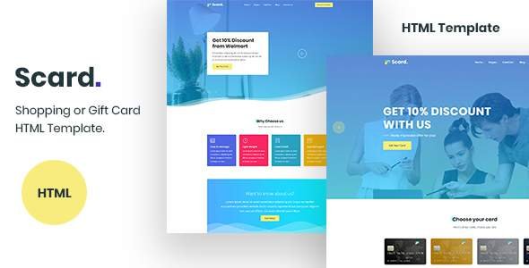 Scard - Shopping Card HTML Template
       TFx Leith Layne