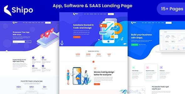 Shipo - App, Software & SAAS Landing Template
       TFx Jervis Darma