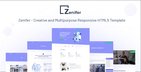Zenifer - Creative and Multipurpose Responsive HTML5 Template
       TFx Harvie Ridley