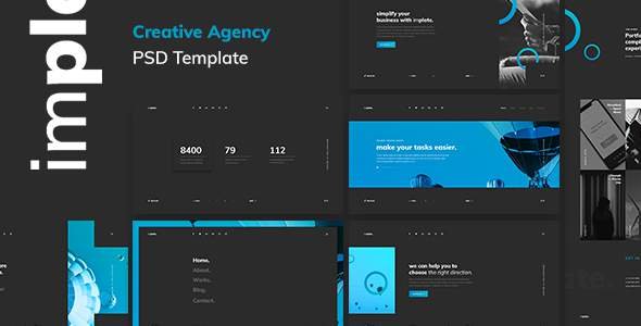 implate. — Creative Agency PSD Template
       TFx Gabe Tecumseh