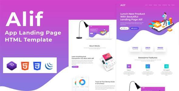 Alif - App Landing Page HTML Template
       TFx Laverne Jerrard