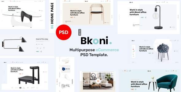 Bkoni - Multipurpose minimal e-Commerce PSD Template
       TFx Meztli Harta