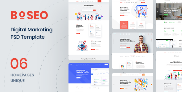 Boseo - SEO & Digital Marketing PSD Template
       TFx Boniface Carl