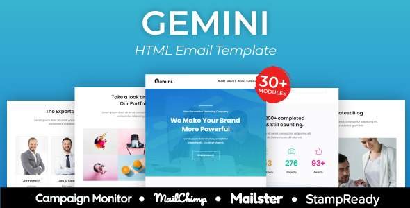 Gemini Agency - Multipurpose Responsive Email Template 30+ Modules -  Mailster & Mailchimp
       TFx Cortney Emmerson