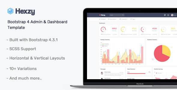 Hexzy - Admin & Dashboard Template
       TFx Trevelyan Rudolph