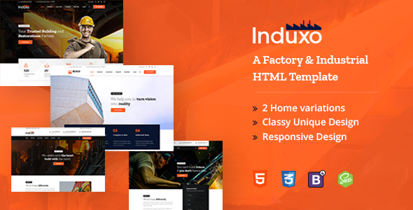 Induxo - A Factory and Industrial HTML5 Template
       TFx Sidney Origen