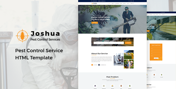Joshua - Pest Control Service HTML Template
       TFx Ronald Finley