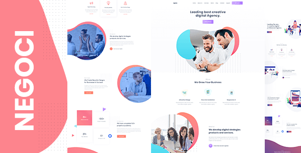 Negoci - Creative Agency and Digital Marketing WordPress Theme
       TFx Normand Claud