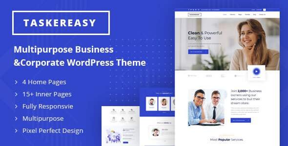 Taskereasy - Multipurpose Business & Corporate WordPress Theme
       TFx Woodie Roydon