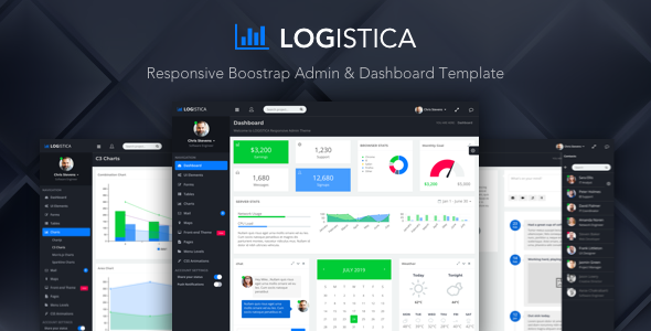 Logistica - Admin & Dashboard Template
       TFx Fletcher Egbert