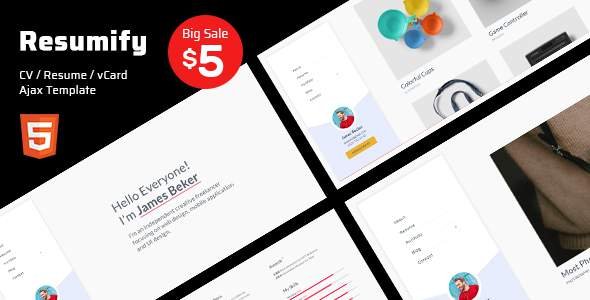 Resumify - CV / Resume / vCard Template
       TFx Yolotl Tessouat