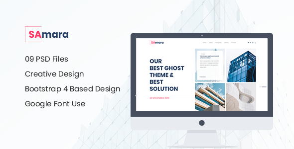 Samara - Modern Blog PSD Template
       TFx Rodger Braith