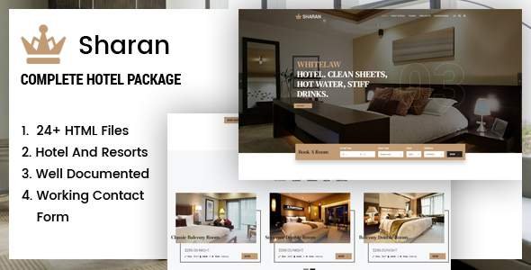 Sharan - Hotel & Resort Booking Template
       TFx Kyou Kirby