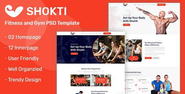 Shokti - Fitness and Gym PSD Template
       TFx Marlon Yunuen