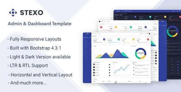 Stexo - Admin & Dashboard Template
       TFx Baldwin Rupert