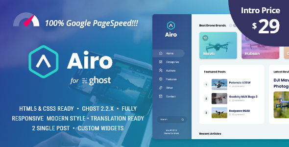 Airo - Minimal Theme for Ghost
       TFx Martie Nicky