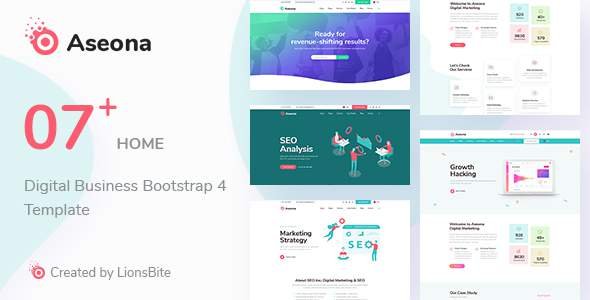 Aseona - Digital Business Bootstrap 4 Template
       TFx Josh Easton