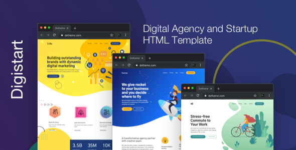 Digistart - Digital Company HTML Template
       TFx Saxon Ripley