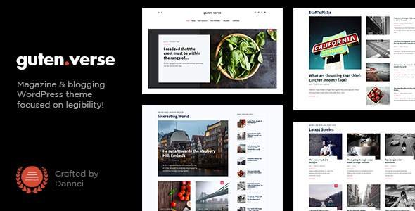 GutenVerse - Magazine and Blog Theme
       TFx Nigel Warner