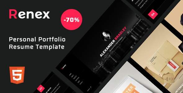 Renex - Personal / Portfolio / Resume Template
       TFx Philip Dudley
