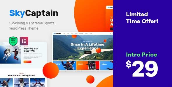 SkyCaptain | Skydiving & Extreme Flying Sports WordPress Theme
       TFx Micheal Takuma