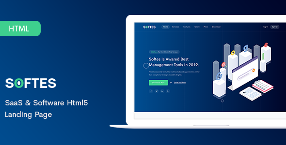 Softes - SaaS & Software HTML5 Landing Page
       TFx Nigel Kyou