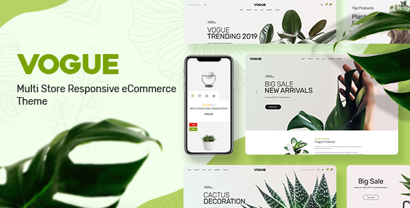 Vogue - Plant Store Opencart Theme (Included Color Swatches)
       TFx Ricki Guy