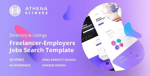 Athena - Job Board  Marketplace HTML Template with Dashboard
       TFx Hovik Kaleb
