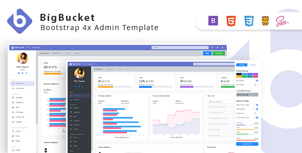 BigBucket - Bootstrap 4x Admin Template
       TFx Lucas Sigmund
