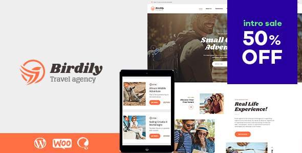 Birdily | Travel Agency & Tour Booking WordPress Theme
       TFx Tad Quinten