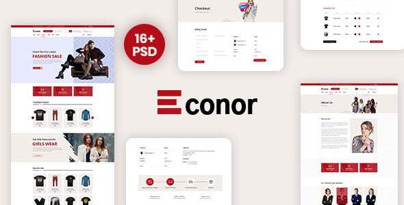Econor – Ecommerce PSD Template
       TFx Davin Corwin