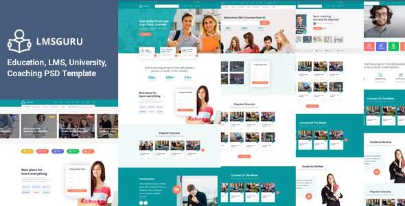 LMSGURU – LMS Education PSD Template
       TFx Addison Gray