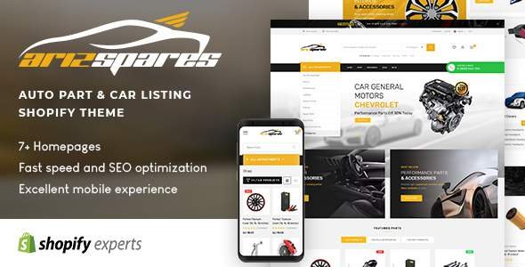 Azirspares - Auto Part amp Car Listing Shopify Theme TFx