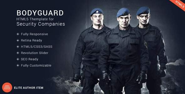 Bodyguard - Security HTML5 Theme TFx SiteTemplates Geordie Jem