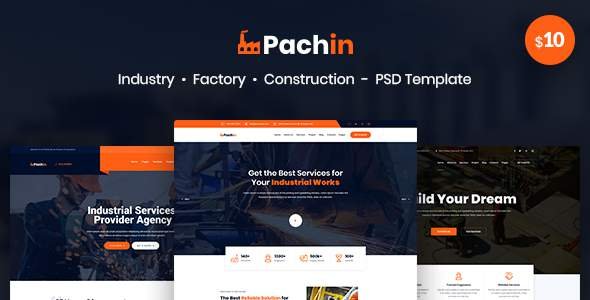Pachin - Industry amp Factory Business PSD Template TFx Takuma Curt