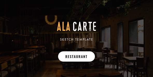 Alacarte - Restaurant amp Cafe Sketch Template TFx