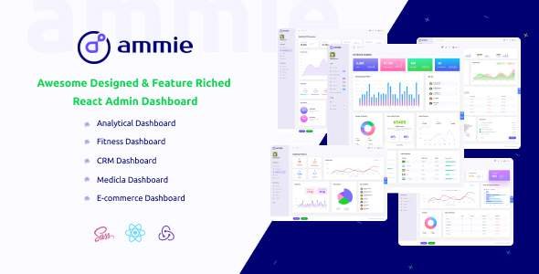 Ammie - React Admin Template TFx SiteTemplates