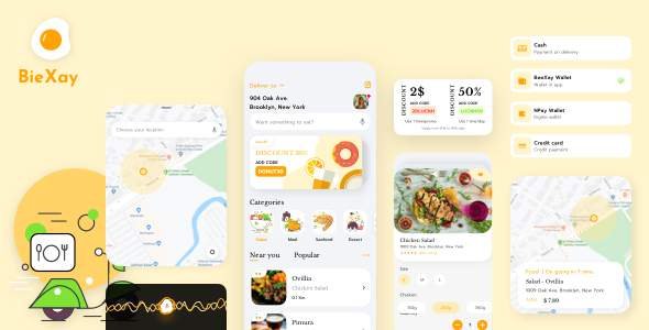 BieXay - Food and Delivery App TFx
