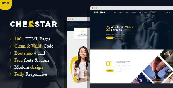 Chesstar - Chess Club and Personal Trainer HTML Template TFx