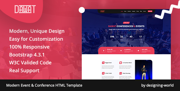 Dawat  Event amp Conference HTML5 Template TFx