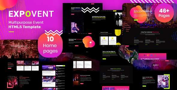 Expovent  Event HTML5 Template TFx SiteTemplates