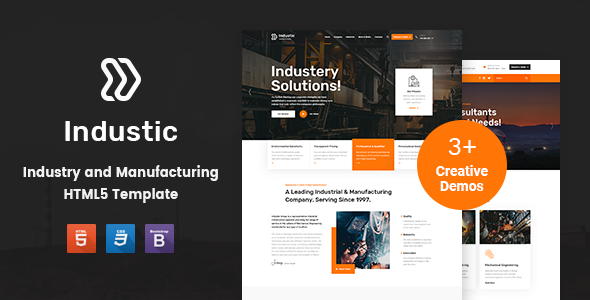 Industic - Factory and Manufacturing HTML5 Template TFx