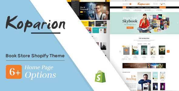 Koparion - Book Shop Shopify Theme TFx Shopify