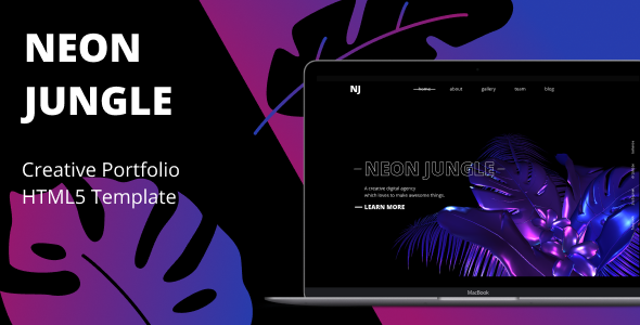 Neon Jungle  Creative Agency Template TFx